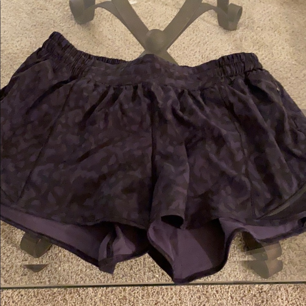Black camo shorts